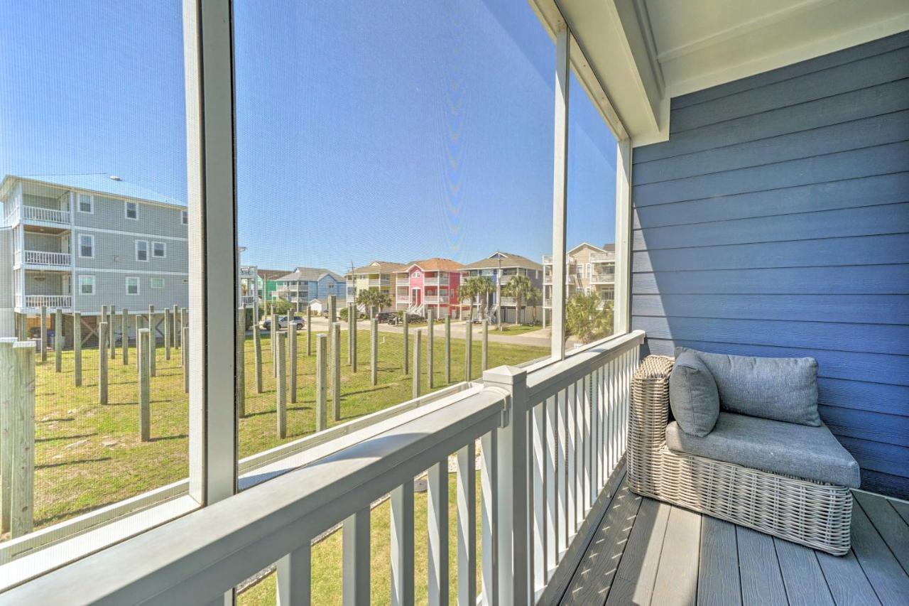 Bright Coastal Abode With Porch And Beach Access! Кароліна-Біч Екстер'єр фото